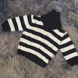 Oshkosh striped sweater navy white 2T